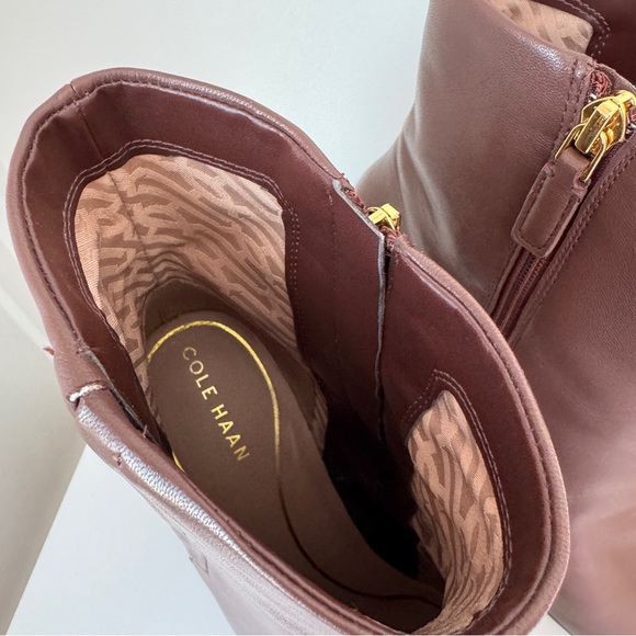 Cole Haan Brown Leather Ankle Boots Size 11 - Picture 2 of 10